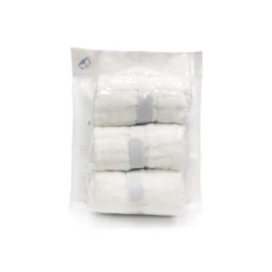 L`Ange- Khăn nhỏ vải bông 9 lớp 22x22cm- Trắng