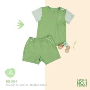 BUBABY-BỘ CÀI VAI NGẮN TAY _ XANH LÁ
