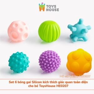 Set Bóng gai Silicon kích thích giác quan toàn diện cho bé-Toys House
