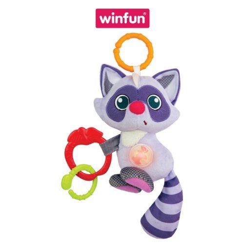 Đồ chơi treo nôi cảm ứng phát nhạc – bạn gấu mèo dễ thương Winfun 720020-NL