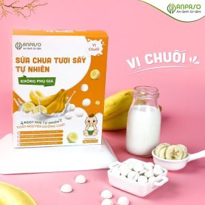 Sữa chua tươi sấy tự nhiên Anpaso vị chuối 20g
