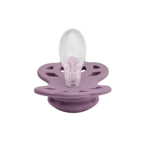 Ty ngậm núm đối xứng Silicone BIBS Pacifier Infinity Symmetrical Size 1 (0-6 tháng),  Mauve