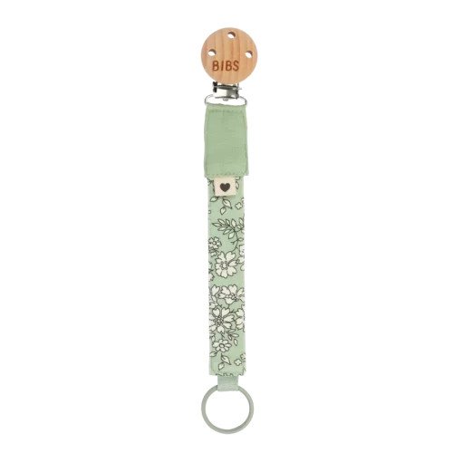 Dây đeo ty ngậm BIBS x Liberty Pacifier Clip Capel, Sage