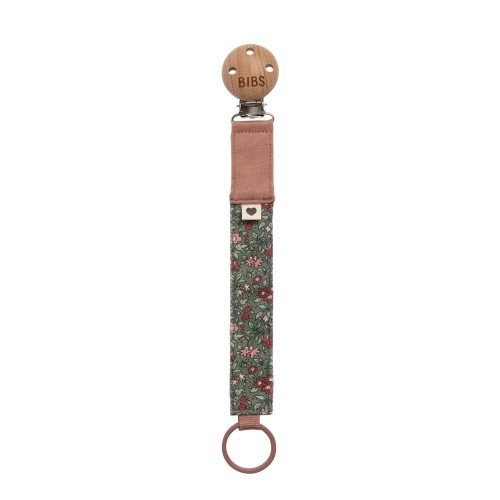 Dây đeo ty ngậm BIBS x Liberty Pacifier Clip Chamomile Lawn, Woodchuck