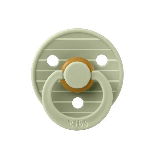 Ty ngậm Núm tròn cao su tự nhiên BIBS Studio Pacifier Colour Pin Latex Size 1 (0-6 tháng), Sage
