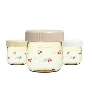 Bộ 3 bình đựng thức ăn Grosmimi PPSU Cherrish 250ml