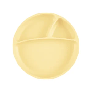 Khay ăn dặm silicone cho bé MinikOiOi – Mellow Yellow