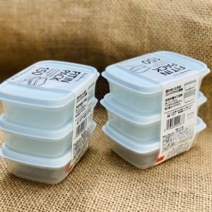 Set 3 hộp nhựa nắp dẻo 150ml (màu xanh Mint)