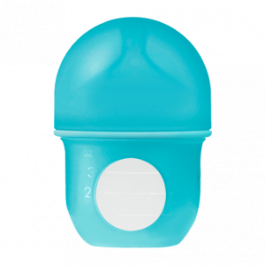 Bình sữa silicone Boon NURSH 118ml, 0 đến 3 tháng, Blue