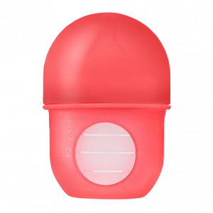 Bình sữa silicone Boon NURSH 118ml, 0 đến 3 tháng, Coral