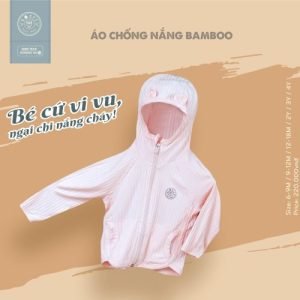 H.R.N.E.E- Áo chống nắng BAMBOO- Hồng Candy