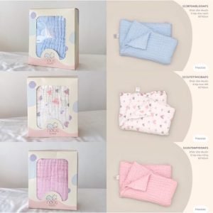 Khăn tắm Muslin 6 lớp họa tiết 110*110cm
