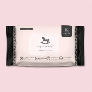 Khăn giấy ướt cao cấp 80 miếng Applecrumby Premium Honey Wipes, hương mật ong