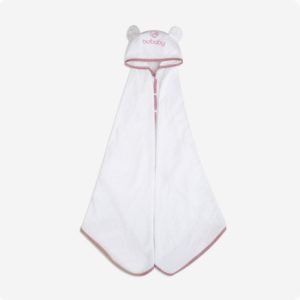 BUBABY- Khăn choàng tắm chui đầu-Hồng