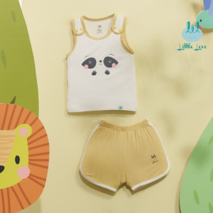 Bộ ba lỗ SmoothY 2023 Little Love vàng 18-24m