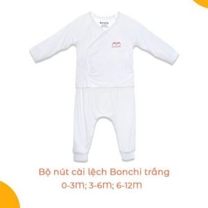 Bộ nút lệch dài Bonchi trắng