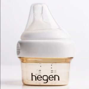 Bình sữa Hegen PPSU 60ml núm ti size Extract Flow từ 0 – 1 tháng, White Chính hãng |New
